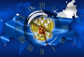 Заставка (screensaver) Часы Россия