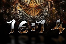 Заставка (screensaver) Часы Тигр