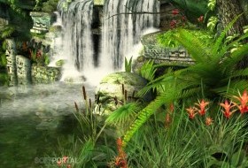 Скачать бесплатно заставку "Водопад Майя"